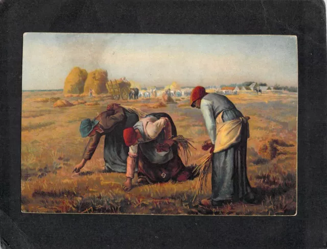 C2033 Art The Gleaners Millet Misch Series 1076 vintage postcard