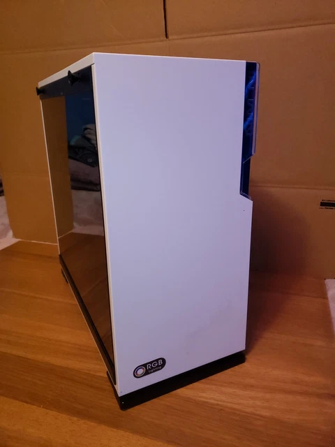 INWIN 101C MID Tower PC Case ATX Chassis LED White w/ Glass Side Panel ...