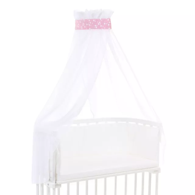 babybay Himmel Piqué mit Band für alle Modelle, beere Sterne weiß