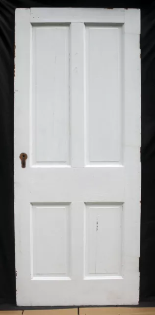 32"x80" Antique Vintage Victorian Interior SOLID Wood Wooden Door Raised Panel