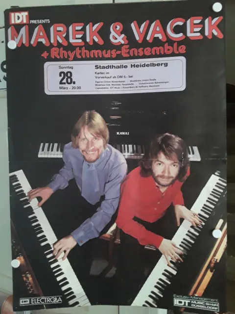 original  MAREK & VACEK  PLAKAT  1980 Poster