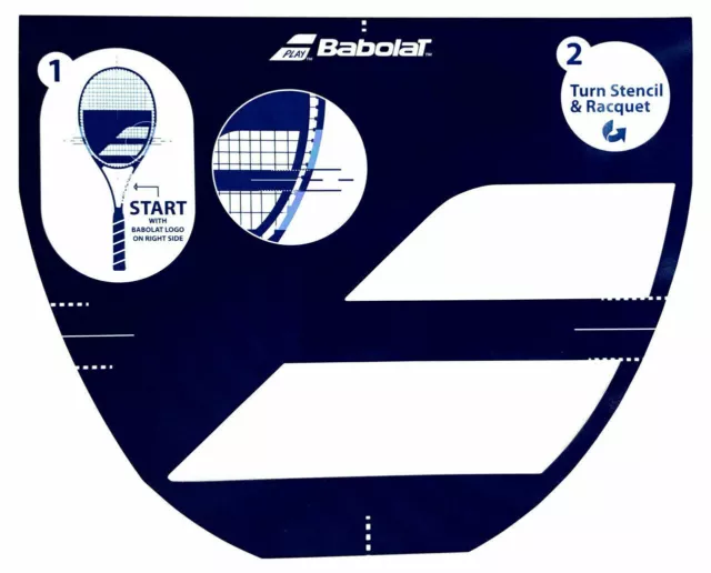 Babolat Tennis Racket String Stencil - Free P&P