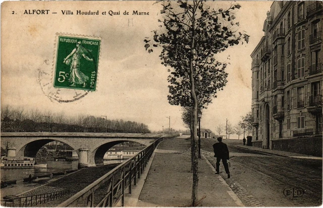 CPA Maisons Alfort VillaHoudard et Quai de Marne (1348730)