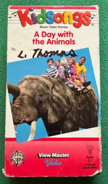 Kidsongs A Day With The Animals Vhs KIDSONGS - A Day With The Animals VHS View Master Video Rare OOP 1986