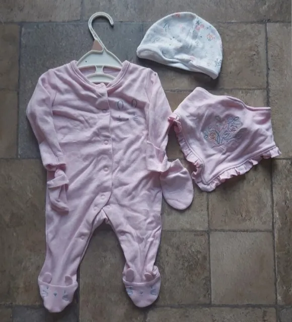Nutmeg Baby Girl Pink Baby Outfit 0-3 Months BnWOT