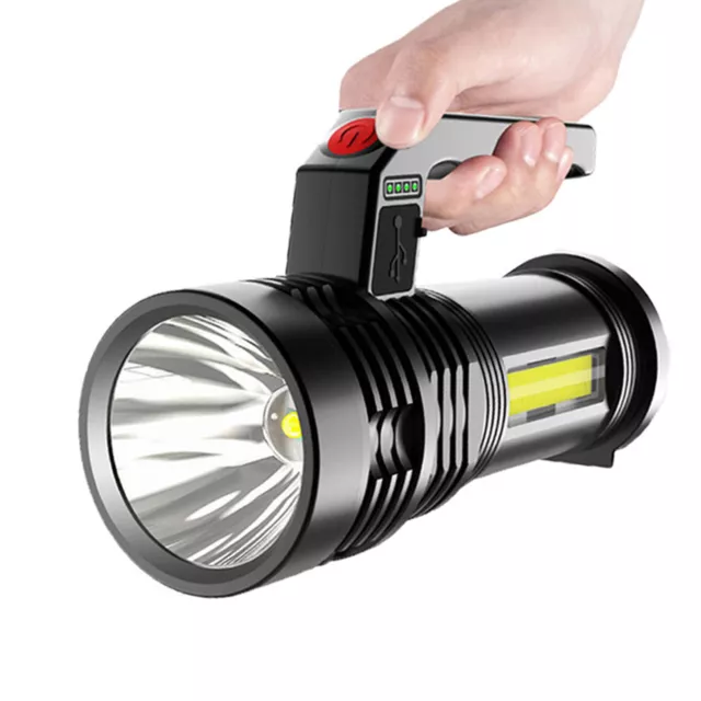 High Power USB Rechargeable 7 LED Searchlight Waterproof Spotlight Flashlight