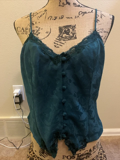 victoria secret vintage golden label sexy enerald sleeping top large hard to fin