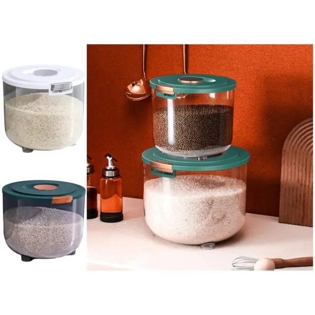 Rice Bucket High Capacity Grain Storage Flour Rice Storage Box Anti-leak