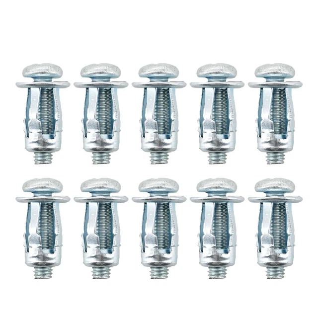 Improved Design Car Metal Screw Set with Petal Rivets Nuts 10set M4 M5 M6 M8