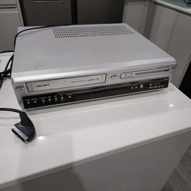 BUSH DVD / Video Recorder VHS Combo DVRHS02 Silver Dual Deck COPY VHS to DVD £120.00 PicClick UK