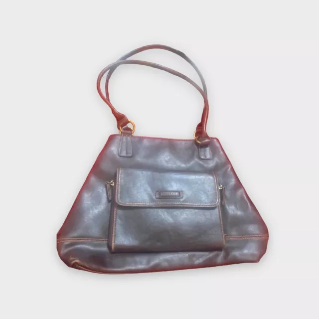 Rosetti Women's Purse Handbag Brown Faux Leather Strap Pockets