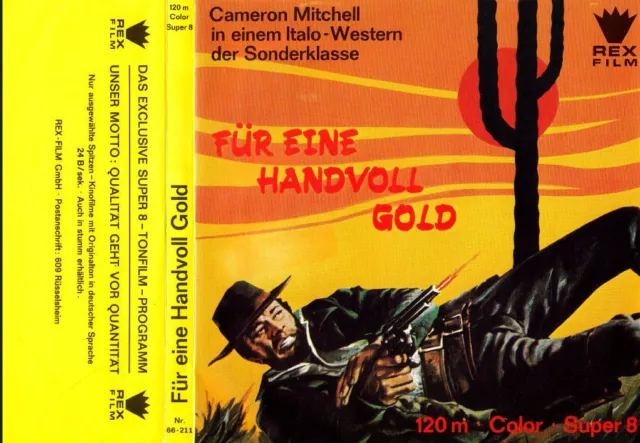 For A Handful Of Gold  Super 8 Colour Sound 400Ft Cine 8Mm Film German Rex