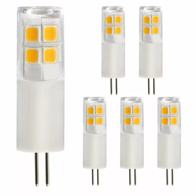 6-PACK G4 LED Bulb (AC DC12V, ETL-listed), 20W Halogen Equivalent G4 Bi-pin Bulb