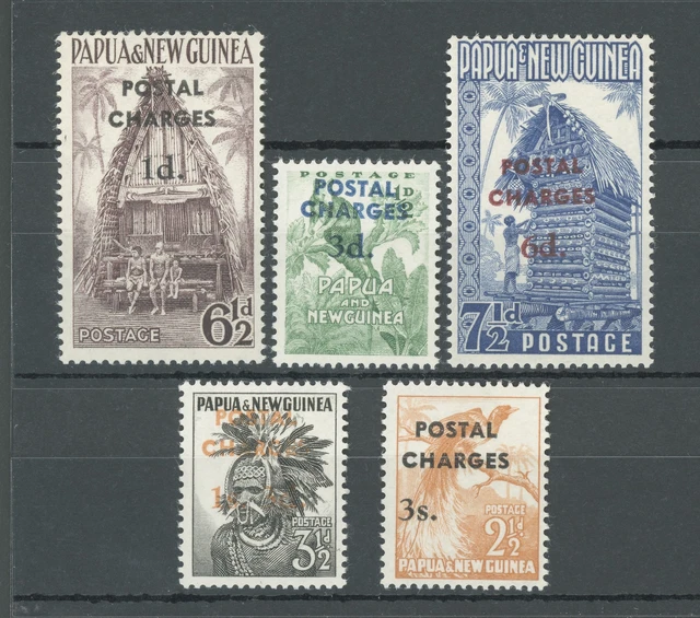 1960 Papua & New Guinea - STANLEY Gibbons N.D17-D6 - 5 Werte - MNH