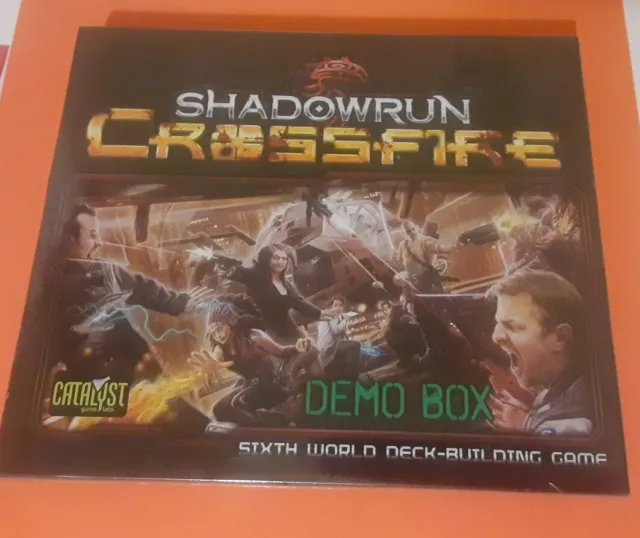 Catalyst Games SHADOWRUN CROSSFIRE Demo Box, Topps, NEW & SEALED!