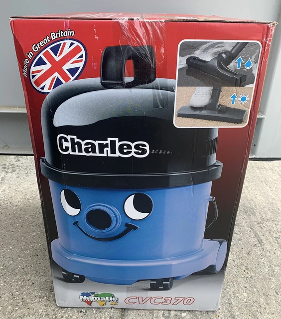 Aspirapolvere a secco bagnato Numatic Charles Hoover CVC370 motore 240 V nuovissimo