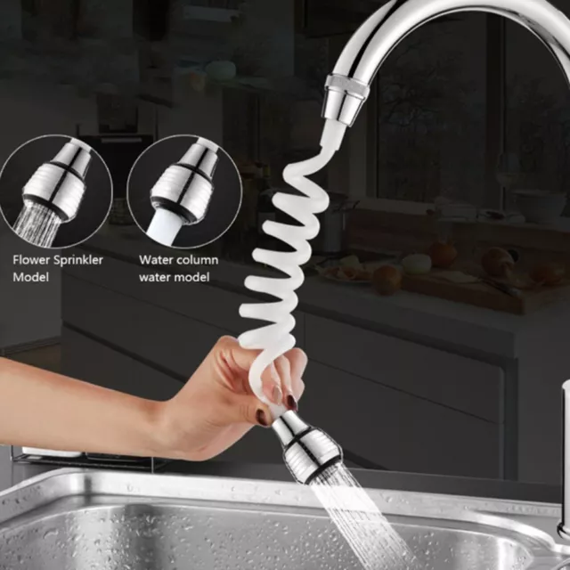 Extensor grifo de cocina manguera larga telescópico ducha boquilla fregadero atomización 🙂