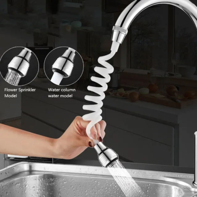 Ugello cucina tubo lungo telescopico rubinetto doccia lavandino extender spra%