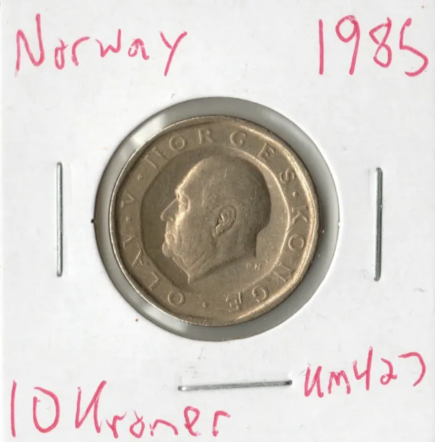 Coin Norway 10 Kroner 1985 KM427