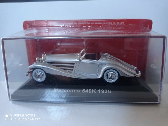 MERCEDES 540K -1936 - NEUF en boite PLEXIGLAS sous blister "jamais ouvert" 1/43