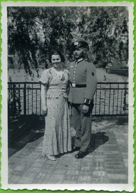 Photo Young Lady Uniform Vintage A 1940s