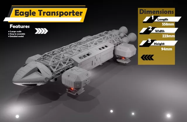 1/32 scale Space 1999 Eagle transporter model