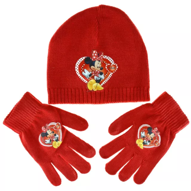 New Boys & Girls Original Disney Cartoon Hat & Glove Set For Winter Accessories 3