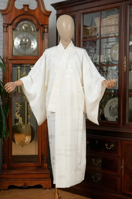Dear Vanilla Japanese Juban Undergown Women's Kimono Genuine Vintage Mint