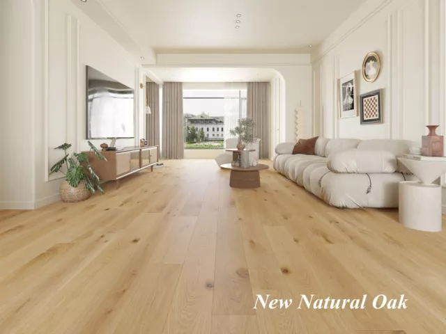 15mm New Natural Oak Engineered Flooring Hardwood Timber Floor Floorboard