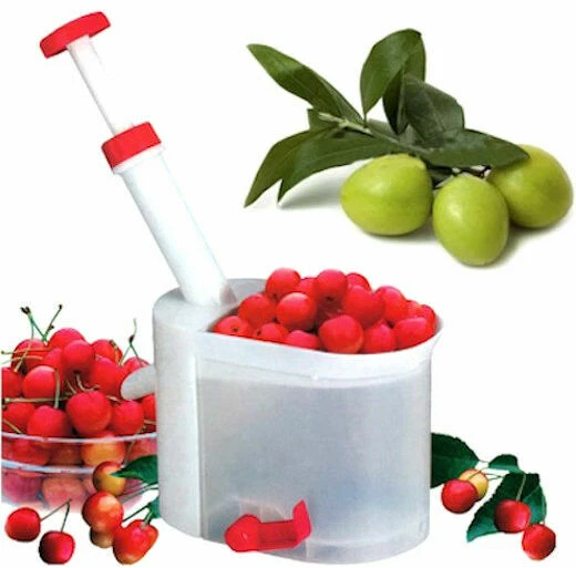 Snocciolatore Manuale Per Olive E Ciliegie - Con Vaschetta Raccolta Noccioli, Per Uso Domestico