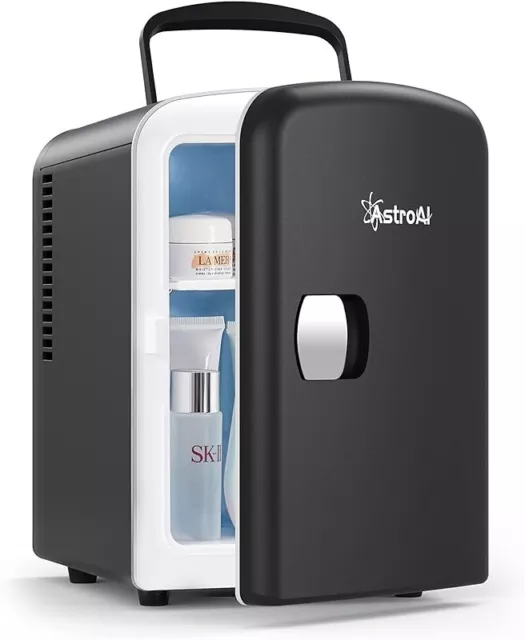 NEW ASTROAI MINI Fridge 6 Litre 8 Can Cools Warms AC DC