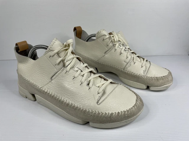 CLARKS ORIGINALS TRIGENIC Flex Vibram sole Size US 11.5 White