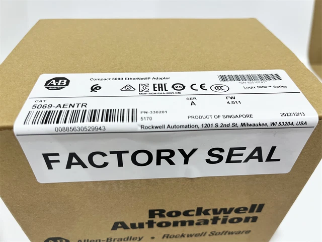 5069-AENTR /A New 5069AENTR Compact Logix 5000 I/O EtherNet/IP Adapter Sealed