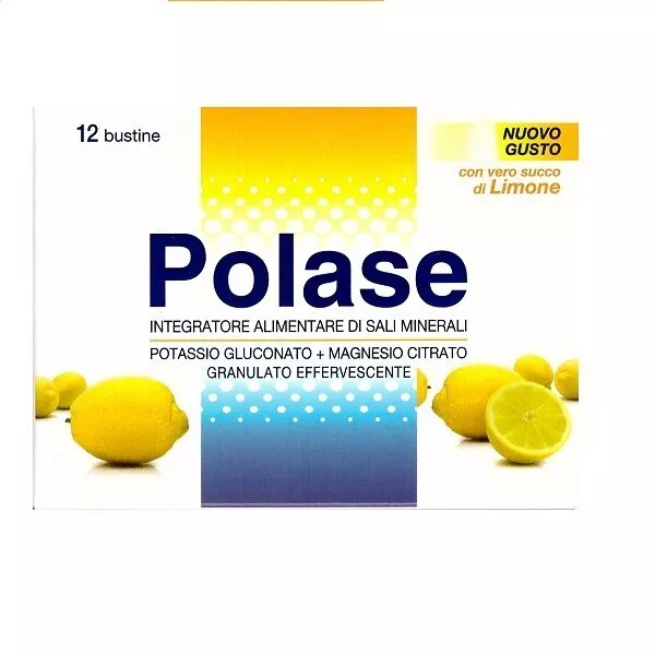 Polase Granulato Effervescente Gusto Limone Integratore Alimentare Senza Glutine