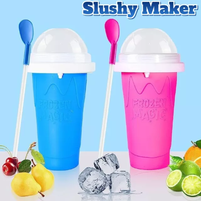 Slushie Maker Cup Quick Freeze Magic Squeeze Cup Milkshake Cup Ice Cream Maker