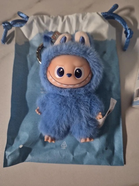 Labubu In Blue OFFICIAL LABUBU PIN For Love O Blue Plush Vinyl Pendant POP MART New In ...