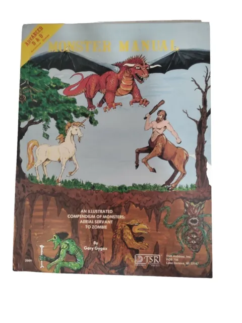 Advanced Dungeons & Dragons Monster Manual 4th Edition 1977 D&D TSR -read Desc.