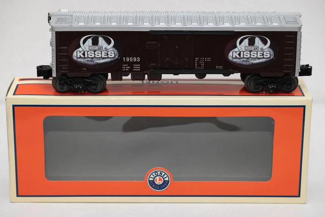 Lionel O-gauge Box Reefer Car HERSHEY'S KISSES 6-19593 chocolate train rail