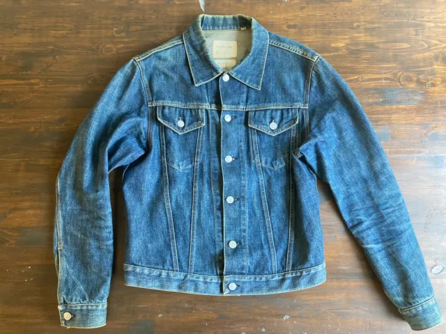 Helmut Lang Vintage Denim Trucker Jacket Made In Italy Size S/M