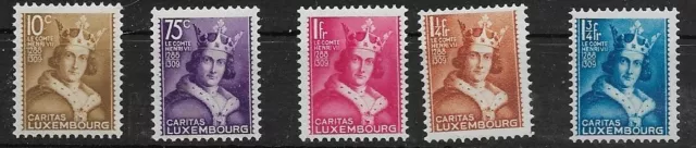 Luxemburg MiNr 252 - 256 gefalzt *
