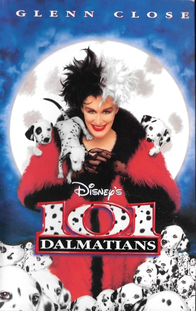 WALT DISNEY'S - 101 Dalmatians - Glenn Close Jeff Daniels - Clam Shell ...