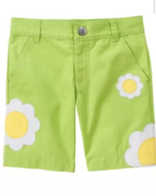 NEW Gymboree POP OF DAISIES Girls* SZ 6 * BERMUDA SHORTS Adjustable WAIST Pants