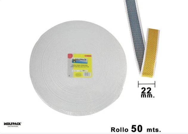 Cinta Rollanden Cinta Wolfpack plisado 22 mm rollo 50 metros bicolor embalaje original falta mercancía de segunda mano