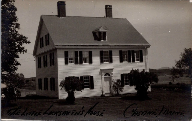 The Little Locksmith's House, CASTINE, Maine Real Photo Postcard
