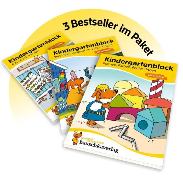 Kindergartenblock-Paket ab 4 Jahre - Das kann ich schon! Linda Bayerl (u. a.) 2