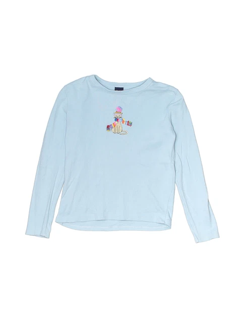 Gap Girls Blue Long Sleeve T-Shirt Small kids