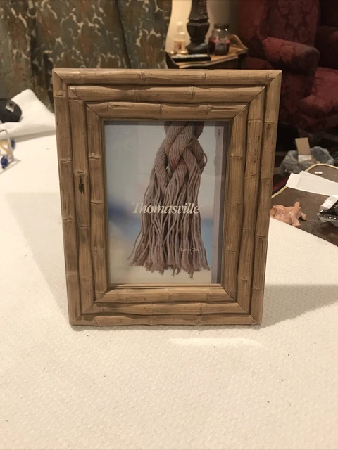 Bamboo Photo Picture Frame By Thomasville Marketplace holds 5 X 7 Picture ~ New