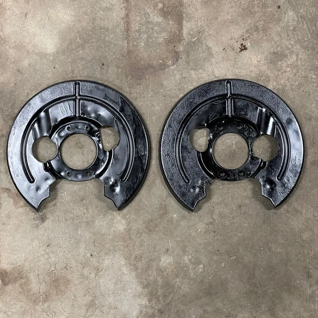 PORSCHE 356 C SC Front Backing Plate Pair Disc Brake 1964-1965