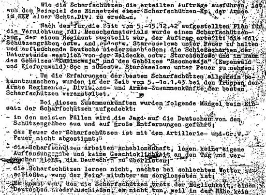 SCHARFSCHÜTZENAUSBILDUNG WEHRMACHT UND WaffenSS / Dokumentensammlung
