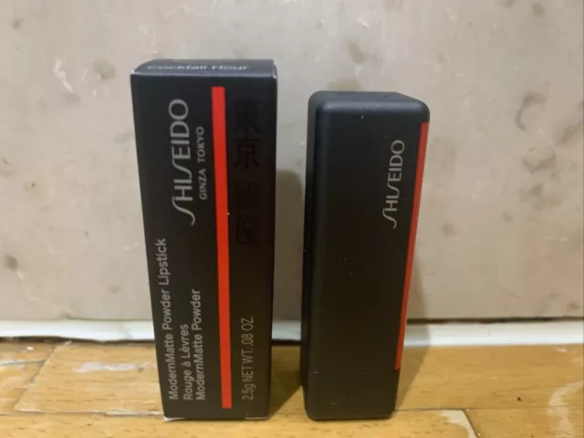 SHISEIDO ModernMatte Modern Matte Powder Lipstick 529 Cocktail Hour Red - 2.5g